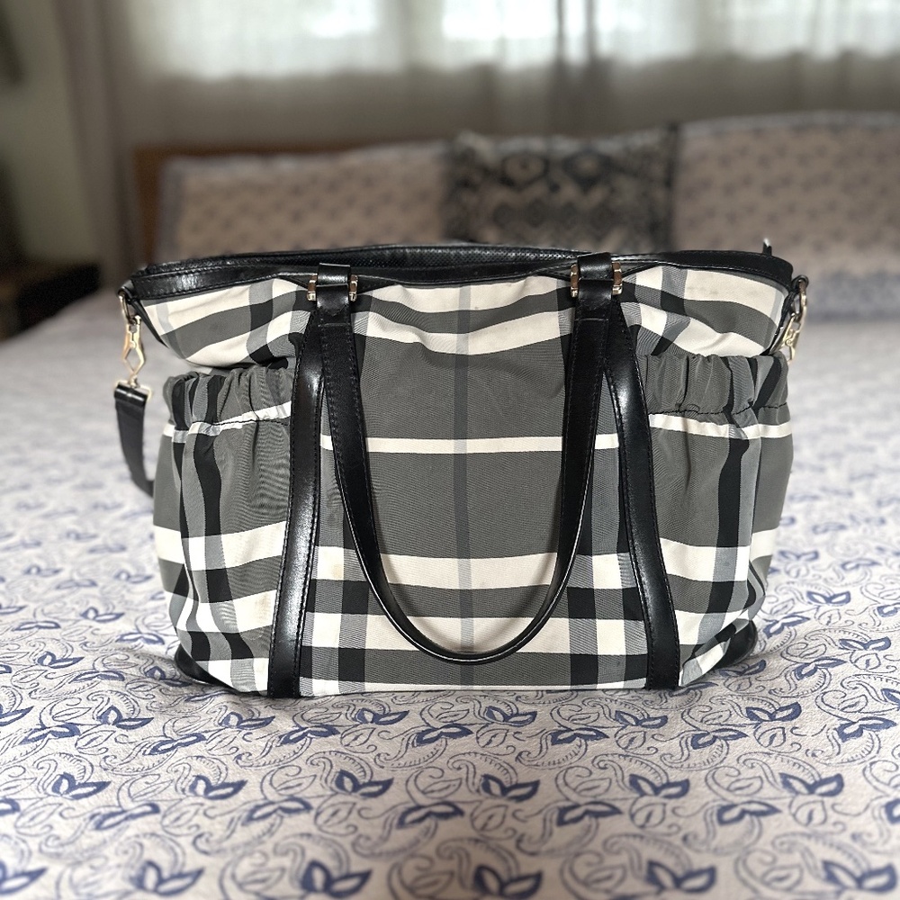 Burberry Black and White Bag